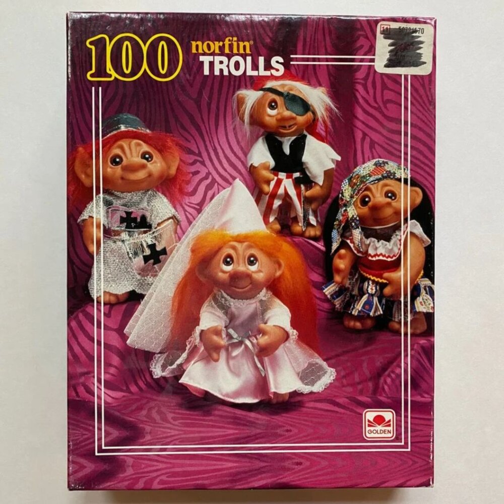 1992 Norfin Trolls Puzzle Complete Kids Game Night